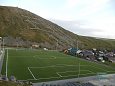 Jalgpalliväljaku äärjoonte märgistus on kunstmuru kasutamise.. | Kunstmurukattega spordiväljakud Spordiväljakud Norras. Kunstmuruga kaetud jalgpalliväljak.  
